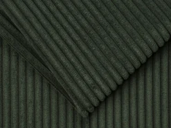 Vente-unique Sillón cama express de pana verde - Cama 70 cm - Colchón 14 cm VIZIR Verde pino Outlet