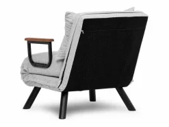 Menzzo Sillón cama versátil de 1 plaza – 175 cm x 60 cm – – estructura de metal Gris Sale