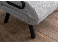 Menzzo Sillón cama versátil de 1 plaza – 175 cm x 60 cm – – estructura de metal Gris Sale