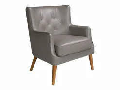 Angel Cerda Sillón De Piel|Sillón Chester piel gris oscuro 5085
