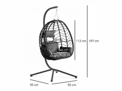 Sillón colgande resina y acero LIMA^Concept-Usine Best