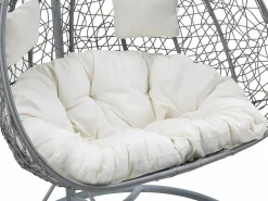 MYLIA Sillón Colgante|Sillón colgante 2 plazas resina trenzada - CAYAMBE