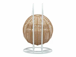 MYLIA Sillón Colgante|Sillón colgante de 2 plazas ratán natural cojines blancos - TILLO de