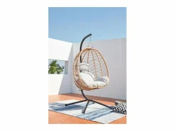 Sillón colgante de resina y acero LIMA^Concept-Usine Outlet