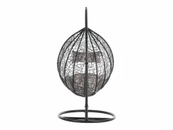 Vente-unique Sillón colgante de resina trenzada - Antracita - CAMPLI de MYLIA Gris antracita Hot