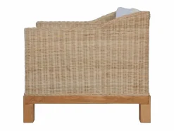 Sillón con cojines ratán natural^vidaxl New