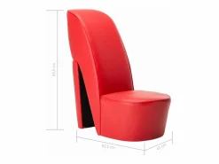 Clicnbuy Sillón|Sillón con forma de zapato de tacón cuero sintético