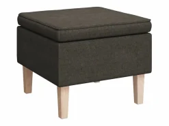 Clicnbuy Sillón Balancín|Sillón con patas mecedoras y taburete de tela oscuro