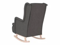 Sillón con patas mecedoras madera caucho terciopelo oscuro^vidaxl Outlet