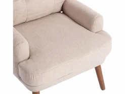 KOMHTOM Sillón Cama|Sillón con reposapiés, respaldo ajustable en cinco posiciones, función reclinable,