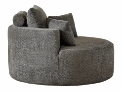 Hauss Spole Sillón Estilo Cabriolet|Sillón con soporte lumbar y reposacabezas, tapizado en tela de chenilla .