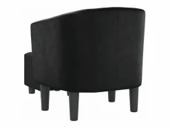 Sillón con taburete cuero sintético^Clicnbuy Outlet