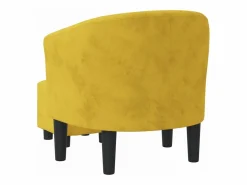 Sillón con taburete terciopelo^Clicnbuy Outlet