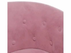 Clicnbuy Sillón Estilo Cabriolet|Sillón con taburete terciopelo