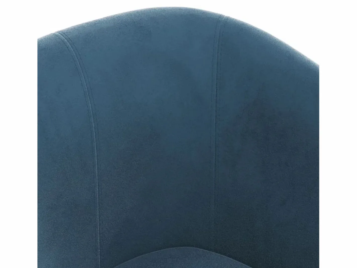 vidaxl Sillón con taburete terciopelo oscuro Azul