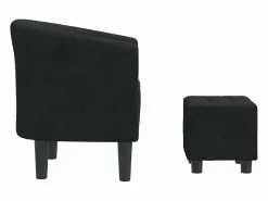 vidaxl Sillón Estilo Cabriolet|Sillón con taburete terciopelo