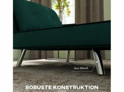 Sillón convertible 3 en 1 con cojín, tejido de terciopelo, patas de acero, oscuro (77x88x83cm)^ Clearance