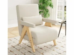 Sillón convertible 3 en 1 con función cama y cojín - Tejido de lino^Hauss Spole