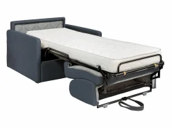 Vente-unique Sillón convertible express en tela - Cama de 100 cm - Colchón 14 cm - CALIFE Gris New