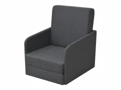 Sillón convertible tela gris oscuro SHL7334 Gris antracita New