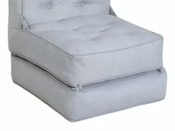 Vente-unique Sillón Cama|Sillón convertible tipo butaca en tejido con reposapiés ZONIRA