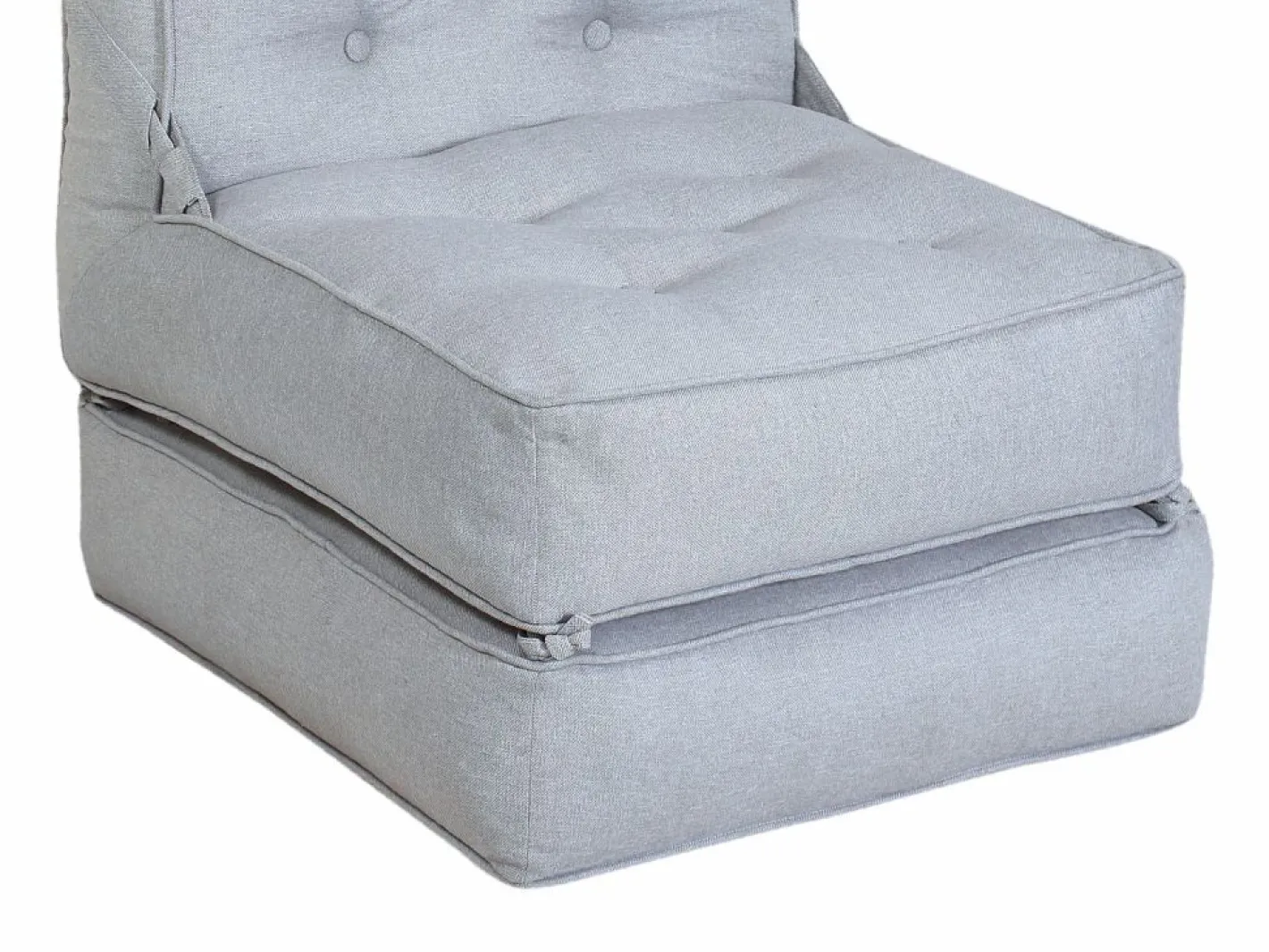 Vente-unique Sillón Cama|Sillón convertible tipo butaca en tejido con reposapiés ZONIRA