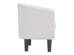 Clicnbuy Sillón cuero sintético Blanco