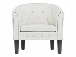 Clicnbuy Sillón Estilo Cabriolet|Sillón cuero sintético