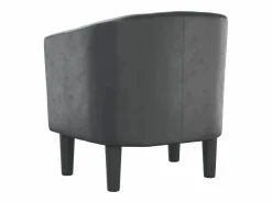 vidaxl Sillón cuero sintético Gris Best