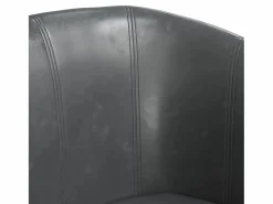 vidaxl Sillón cuero sintético Gris Best