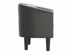 Clicnbuy Sillón cuero sintético Gris Best