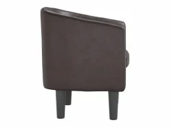 vidaxl Sillón cuero sintético marrón Marru00f3n Online