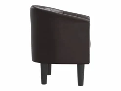 Sillón cuero sintético marrón^vidaxl Outlet