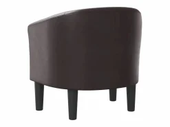 Sillón cuero sintético marrón^vidaxl Outlet