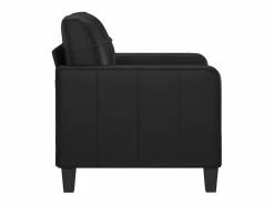 vidaxl Sillón cuero sintético 60 cm Negro Discount