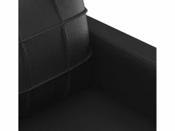 vidaxl Sillón cuero sintético 60 cm Negro Discount