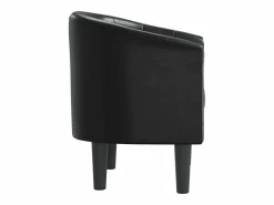 Clicnbuy Sillón cuero sintético Negro Discount