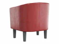 Clicnbuy Sillón cuero sintético tinto Rojo Discount