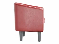 vidaxl Sillón Estilo Cabriolet|Sillón cuero sintético tinto