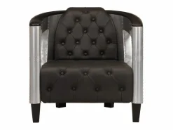 Sillón de aviador de cuero auténtico^Clicnbuy New