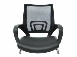 MCW Sillón de conferencia Afragola (juego de 2), Negro Clearance