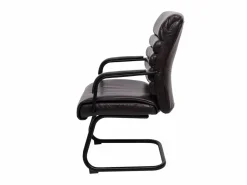 Sillón de conferencia -H31, piel sintética marrón^MCW Discount