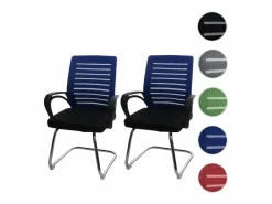 MCW Sillón de conferencia -K51 (juego de 2), Azul Best