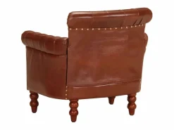 vidaxl Sillón de cuero auténtico de cabra marrón Marru00f3n Hot