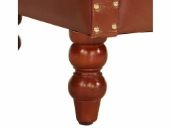 vidaxl Sillón de cuero auténtico de cabra marrón Marru00f3n Hot
