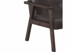 Clicnbuy Sillón de cuero auténtico Gris New