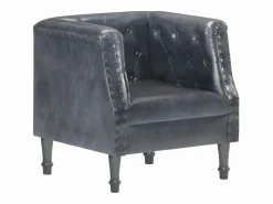 vidaxl Sillón De Piel|Sillón de cuero auténtico