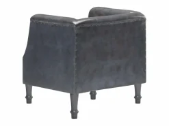 Clicnbuy Sillón de cuero auténtico Gris Hot