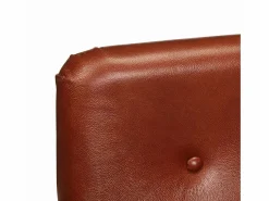Clicnbuy Sillón de cuero auténtico marrón Marru00f3n Sale