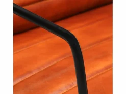 Clicnbuy Sillón De Piel|Sillón de cuero auténtico marrón canela